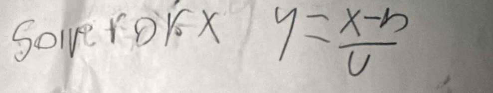 SOveroKx
y= (x-n)/v 