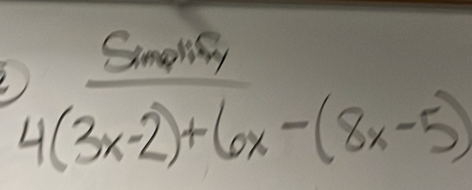 Smalihy
4(3x-2)+6x-(8x-5)