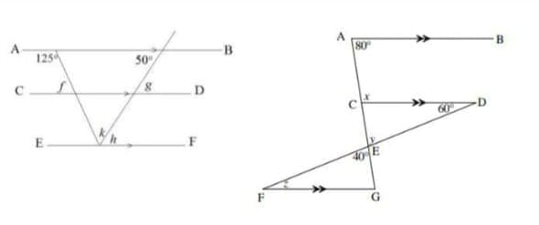 A
80°
B
x
c 60°
-D
40° E
F
G