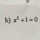 x^2+1=0