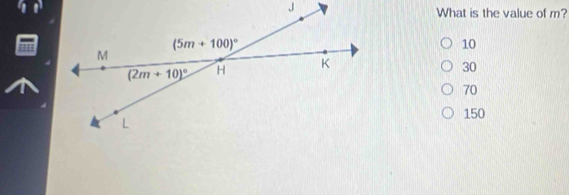 What is the value of m?
10
2418
30
70
150