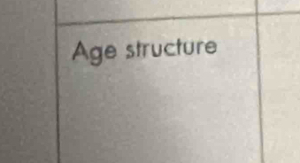 Age structure