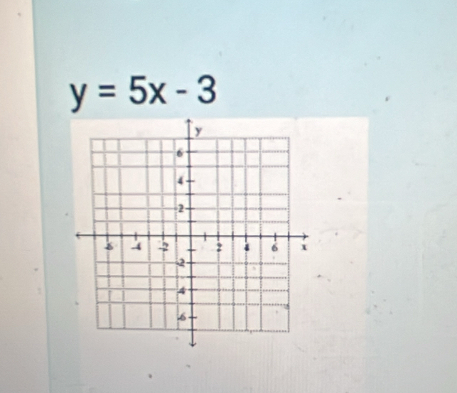 y=5x-3