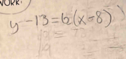 y-13=6(x-8)