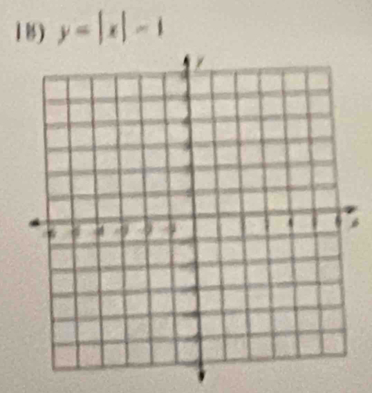 1 ) y=|x|-1