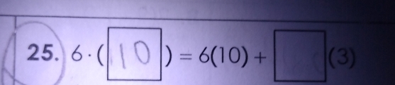 6 .(〇 )=6(10) + (3