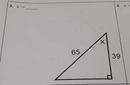 x=
4. x=
_