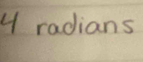 y radians