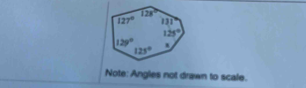 Note: Angles not drawn to scale.