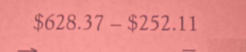 $628.37-$252.11