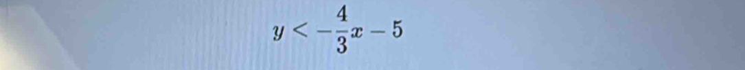 y<- 4/3 x-5