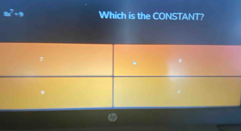 Which is the CONSTANT?