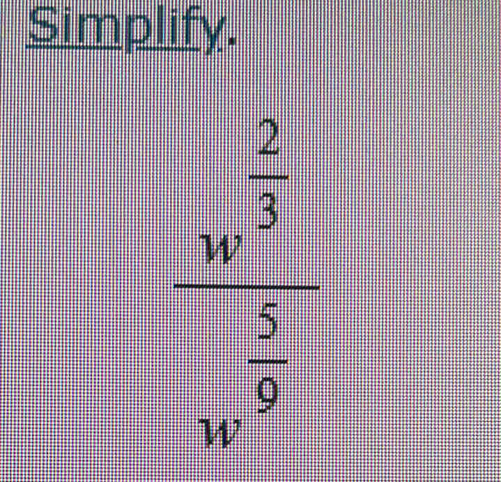 Simplify.
frac 5u^ 9 199^2