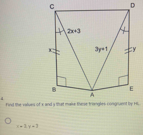 x=3,y=3