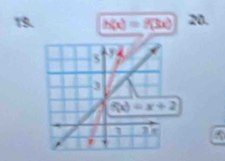 h(x)=f(3x) 20.