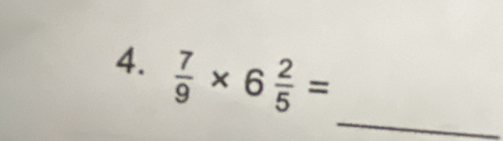  7/9 * 6 2/5 =
_