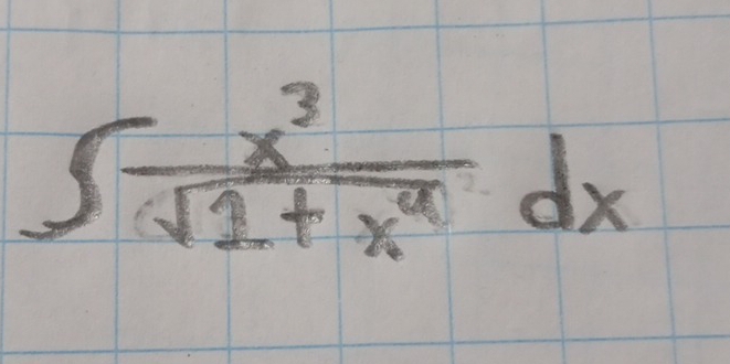 ∈t  x^3/sqrt(1+x^4) dx