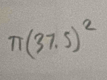 π (37.5)^2