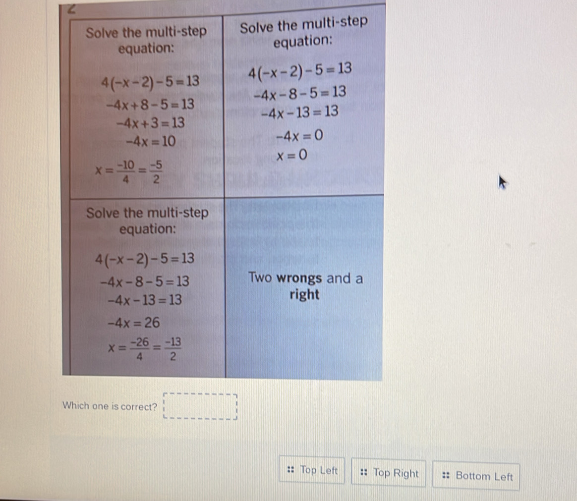 i-step
Top Left Top Right Bottom Left