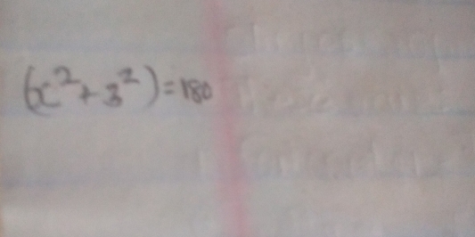 (x^2+3^2)=180