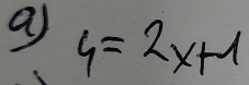 a y=2x+1