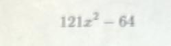 121x^2-64