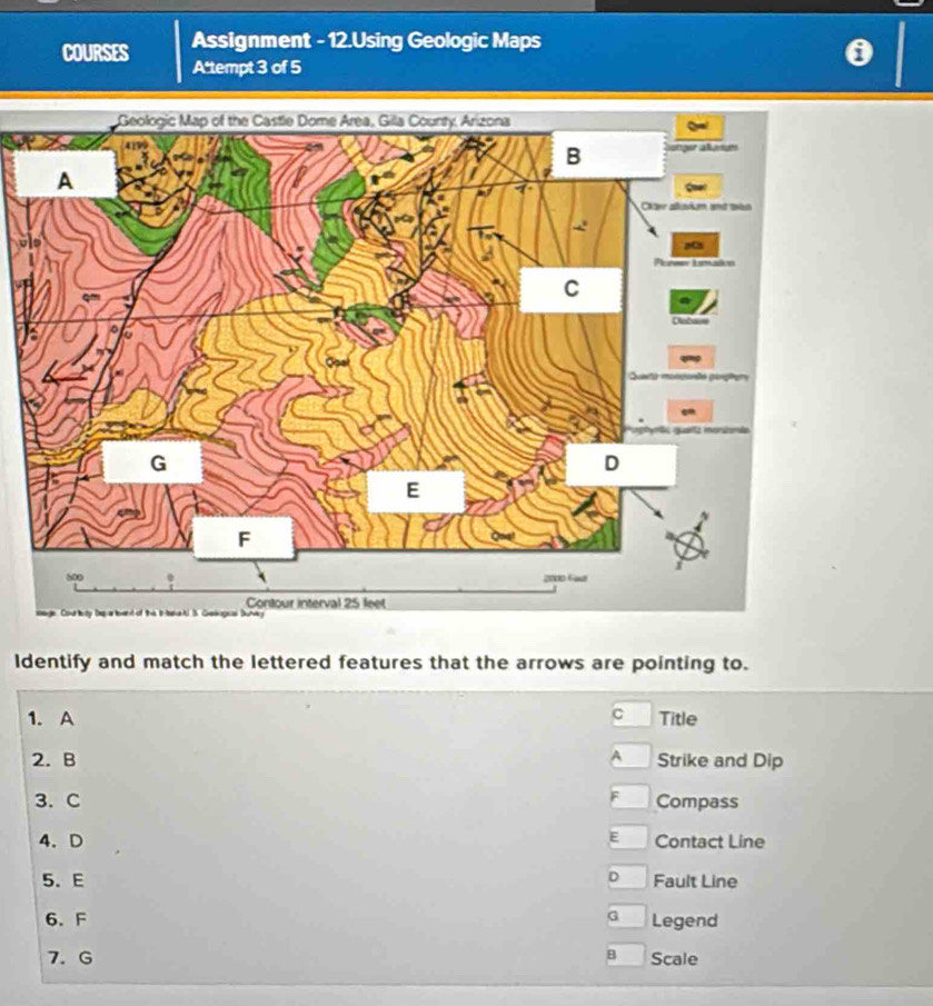 Solved: COURSES Assignment - 12.Using Geologic Maps Attempt 3 of 5 ...