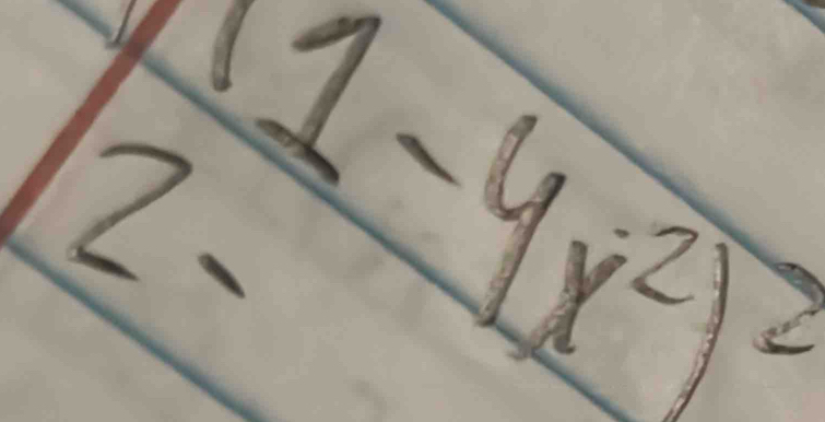  11/2 (2)frac -4x^2