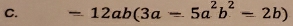 =12ab(3a=5a^2b^2=2b)