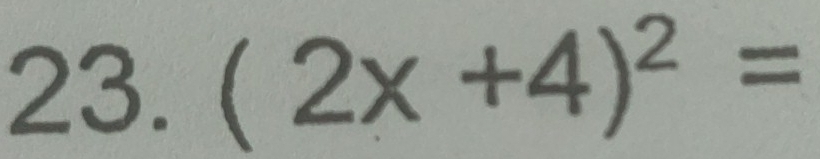 (2x+4)^2=