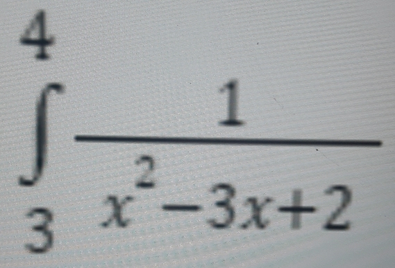 ∈tlimits _3^(4frac 1)x^2-3x+2