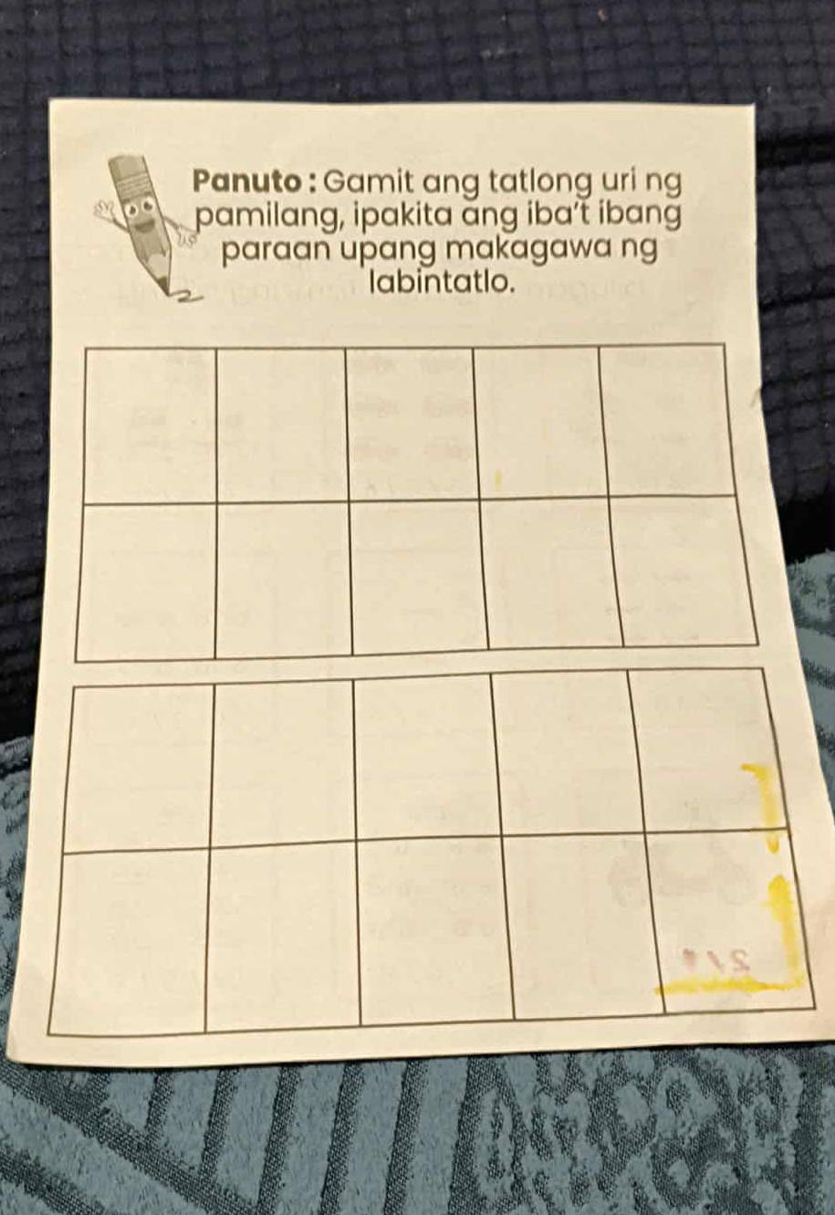 Solved: Panuto : Gamit ang tatlong uri ng pamilang, ipakita āng iba’t ...