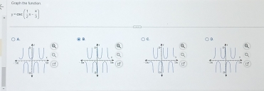 Graph the funstion
y=ax( 1/2 x- a/3 )
^ ② B. C