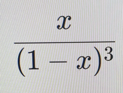 frac x(1-x)^3