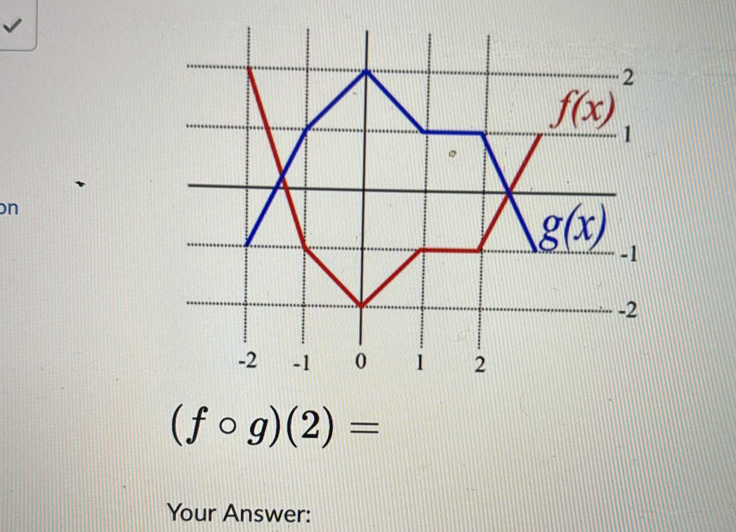 (fcirc g)(2)=
Your Answer: