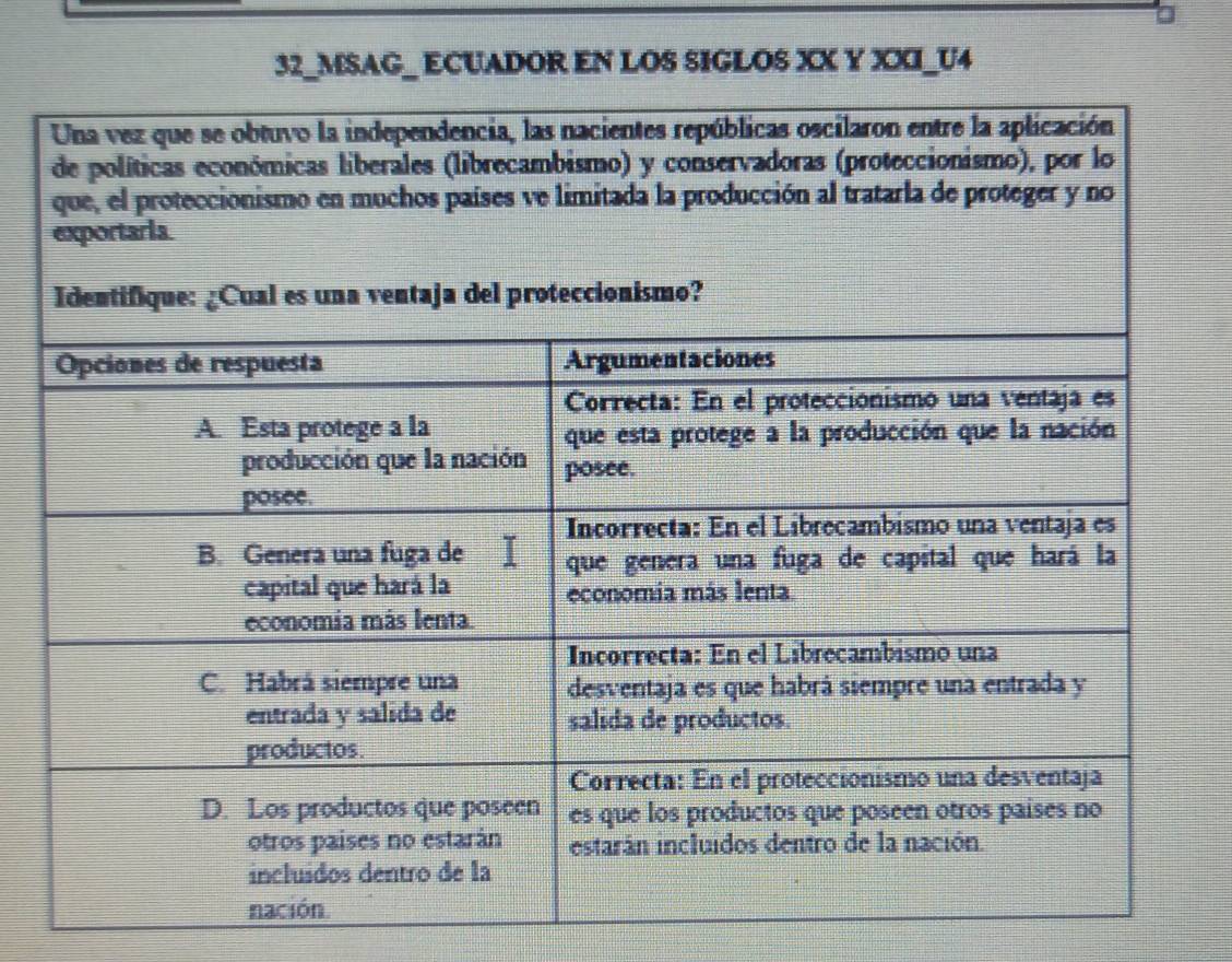 32_MSAG_ ECUADOR EN LOS SIGLOS XX Y XXI_U4