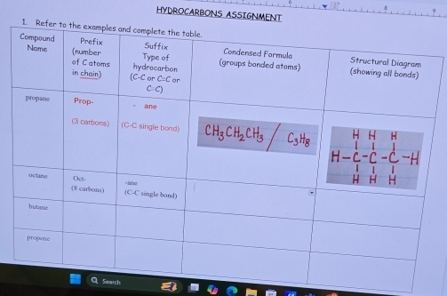 HYDROCARBONS ASSIGNMENT