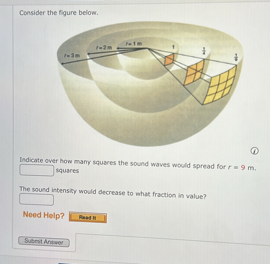 Solved: Consider the figure below. Indicate over how many squares the ...