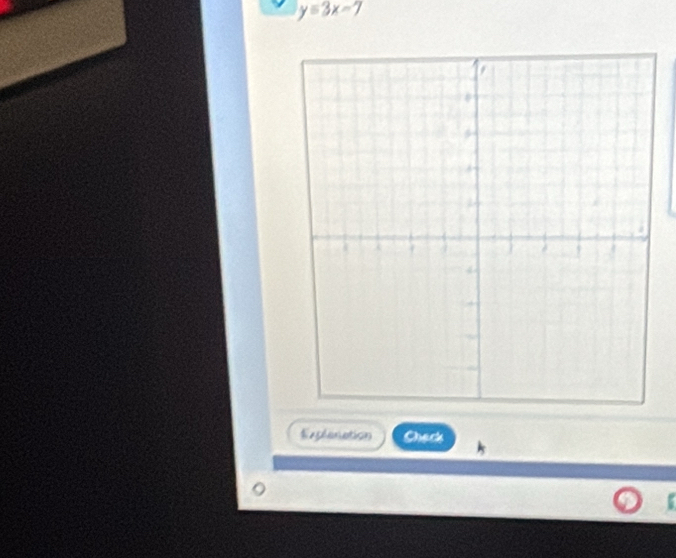 y=3x-7
Explenation Chack