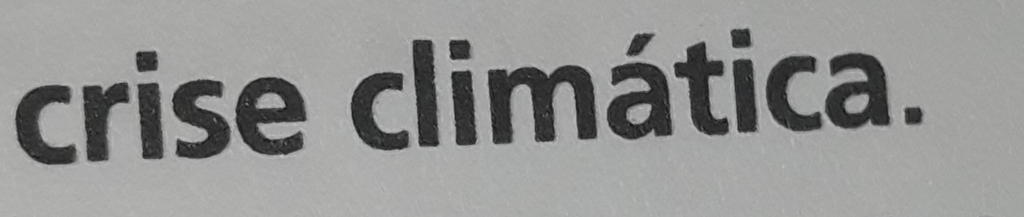 crise climática.