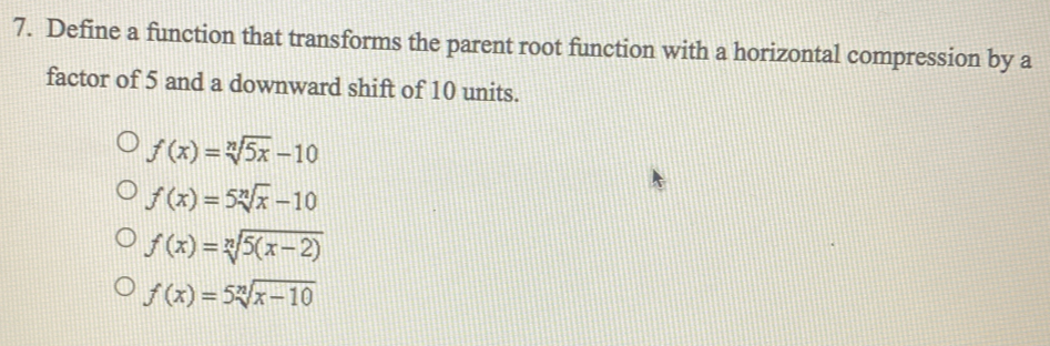 Define a function that transforms the parent root function with a ...