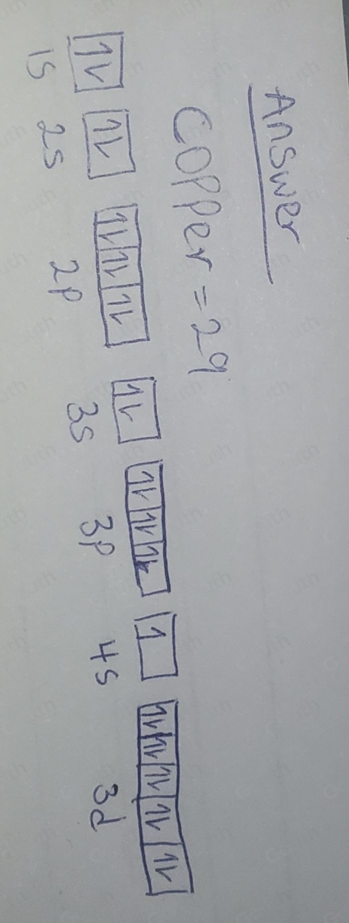 Answer 
copper =29
Tk 1 Whr TV V IV 
V AV TV TV HV
3P
4s
3d
is 2s
2P
35