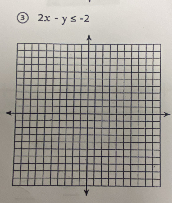 2x-y≤ -2