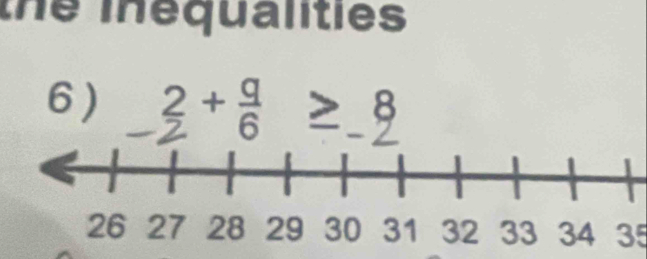 the inequalities 
6) 3+
35