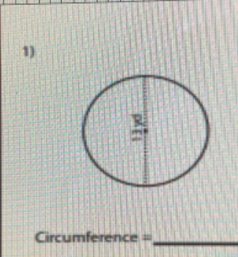 Circumference =_