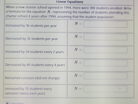 Linear Equations
I