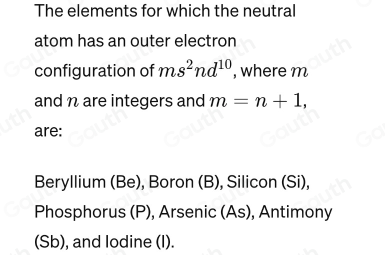 Solved: In the Periodic Table below, shade all the elements for which ...