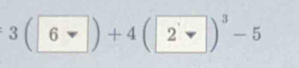 3(6)+4(vee )^3-5