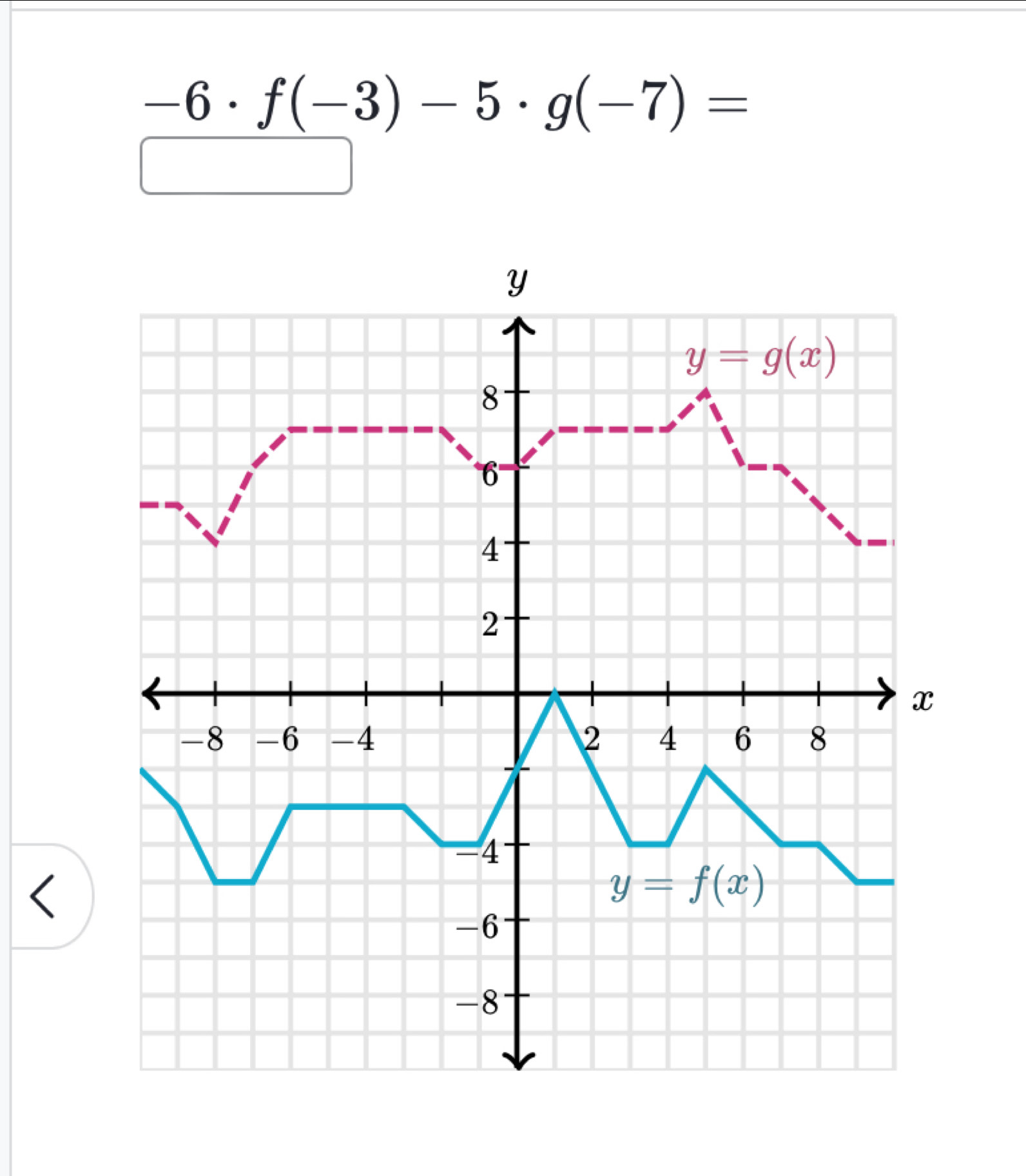 -6· f(-3)-5· g(-7)=