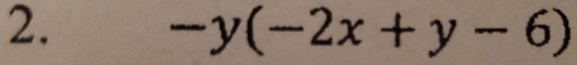 -y(-2x+y-6)